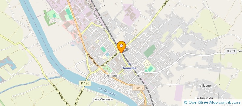 localisation de l'entreprise MADAME ELODIE LAMARQUE  TONNEINS