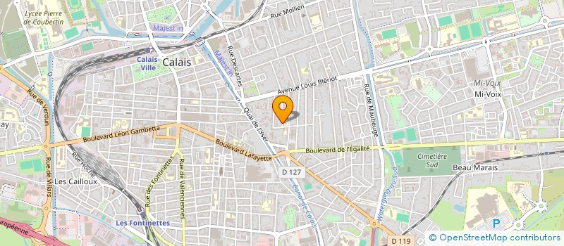 localisation de l'entreprise MADAME ELODIE LAMBERT  CALAIS