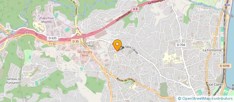 localisation de l'entreprise MADAME ELODIE LAMPASONA  ANTIBES