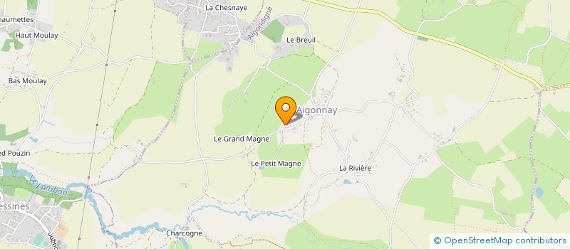 localisation de l'entreprise MADAME ELODIE LANGERAULT  AIGONDIGNE