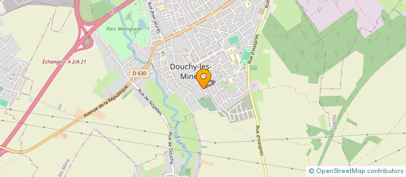 localisation de l'entreprise MADAME ELODIE LANNOIS  DOUCHY-LES-MINES