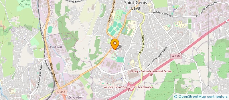 localisation de l'entreprise MADAME ELODIE LANRIOT  SAINT-GENIS-LAVAL