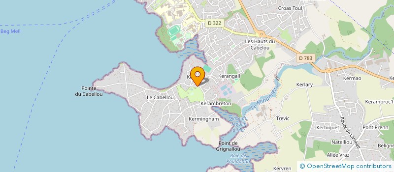 localisation de l'entreprise MADAME ELODIE LAPROYE à CONCARNEAU