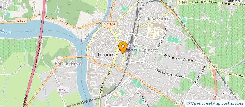 localisation de l'entreprise MADAME ELODIE LARBODIE à LIBOURNE