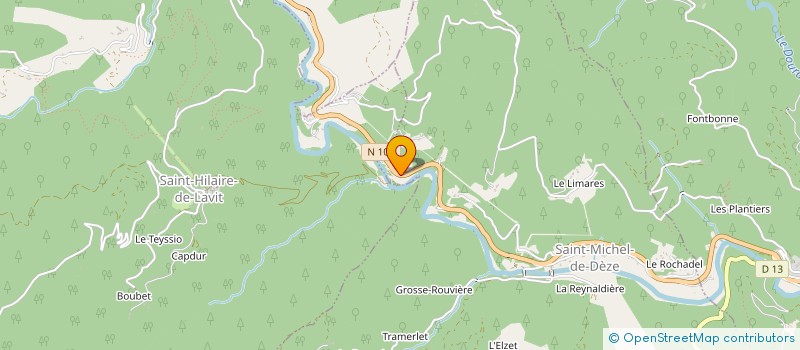 localisation de l'entreprise MADAME ELODIE LARGUIER  SAINT-HILAIRE-DE-LAVIT