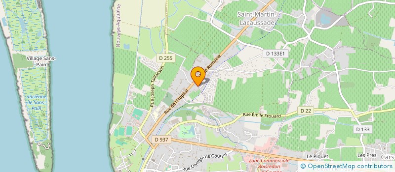 localisation de l'entreprise MADAME ELODIE LAROCHE à BLAYE