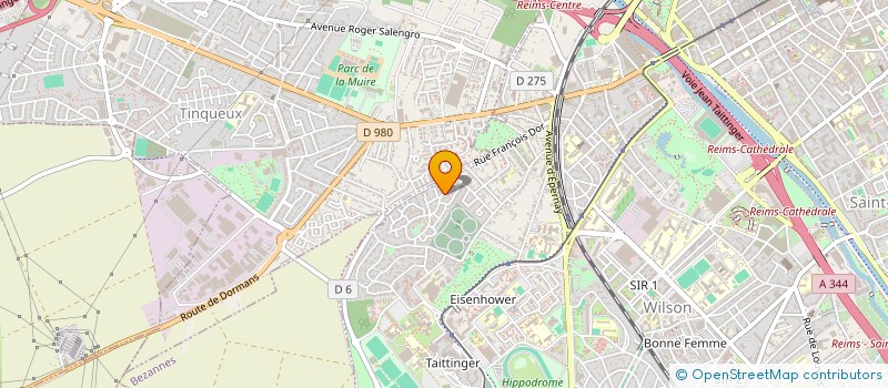 localisation de l'entreprise MADAME ELODIE LASELLE  REIMS