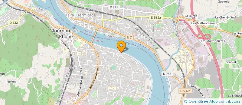 localisation de l'entreprise MADAME ELODIE LATOURRE à TOURNON SUR RHONE