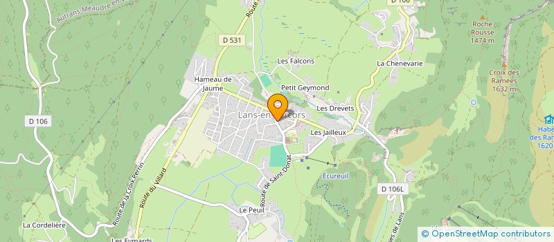 localisation de l'entreprise MADAME ELODIE LATTARD  LANS-EN-VERCORS