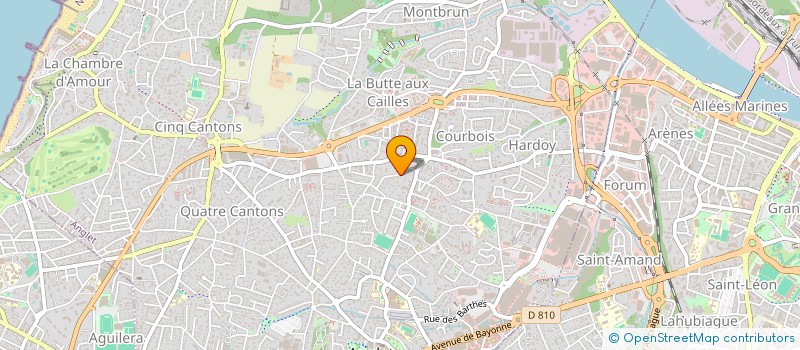 localisation de l'entreprise MADAME ELODIE LAURENS  ANGLET