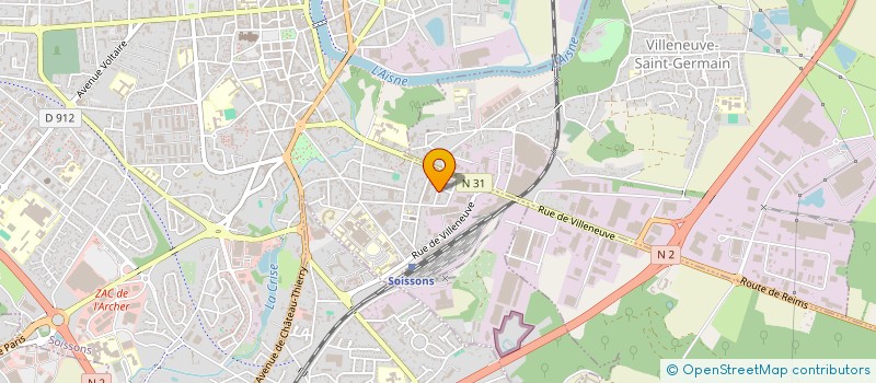 localisation de l'entreprise MADAME ELODIE LAVALLEE à SOISSONS