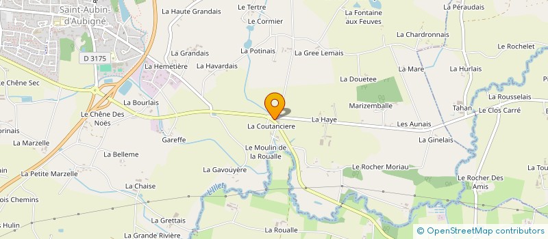 localisation de l'entreprise MADAME ELODIE LAVENANT  SAINT-AUBIN-D'AUBIGNE