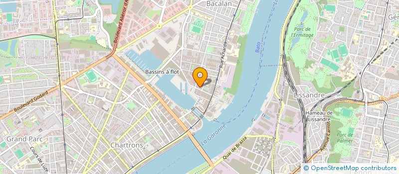 localisation de l'entreprise MADAME ELODIE LAVILLE  BORDEAUX