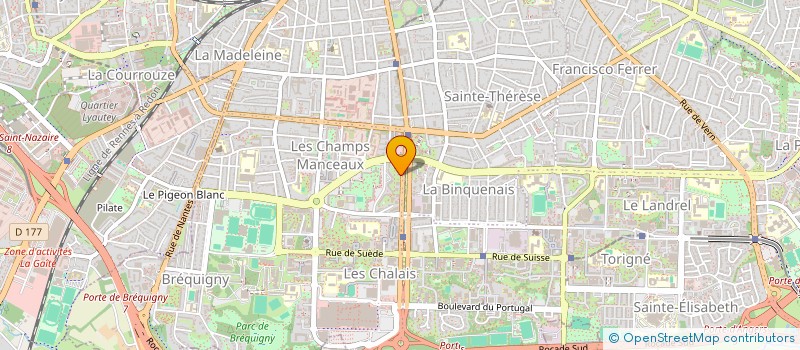 localisation de l'entreprise MADAME ELODIE LE BAGOUSSE  RENNES