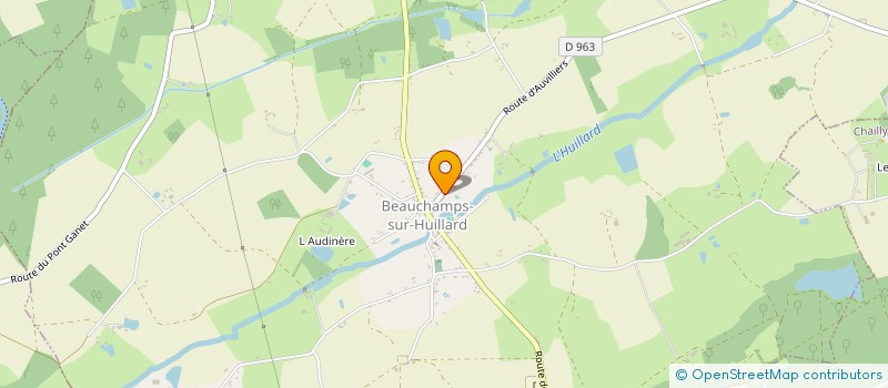 localisation de l'entreprise MADAME ELODIE LE BRETON  BEAUCHAMPS-SUR-HUILLARD
