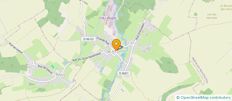 localisation de l'entreprise MADAME ELODIE LE CALVE  LA COMTE