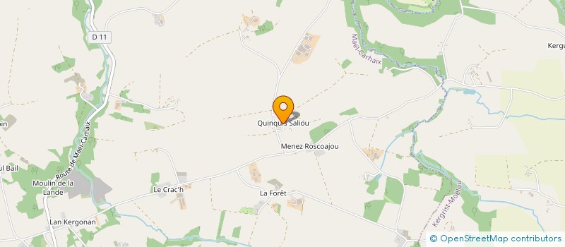 localisation de l'entreprise MADAME ELODIE LE DU à MAEL-CARHAIX