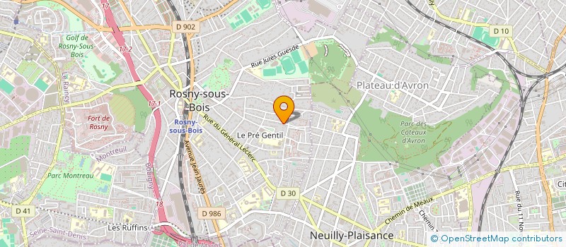 localisation de l'entreprise MADAME ELODIE LE GAC  ROSNY-SOUS-BOIS