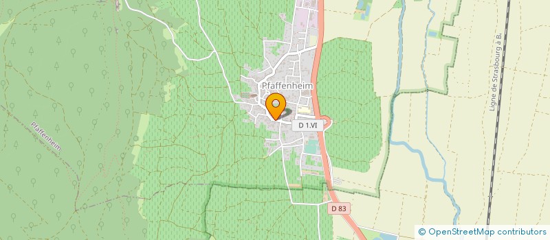 localisation de l'entreprise MADAME ELODIE LE MARREC  PFAFFENHEIM