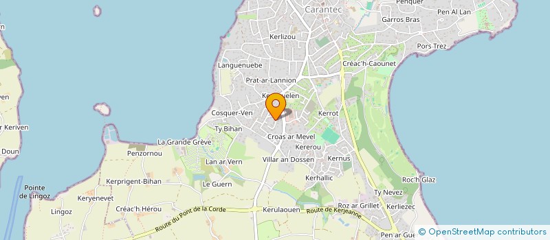 localisation de l'entreprise MADAME ELODIE LE NEN  CARANTEC