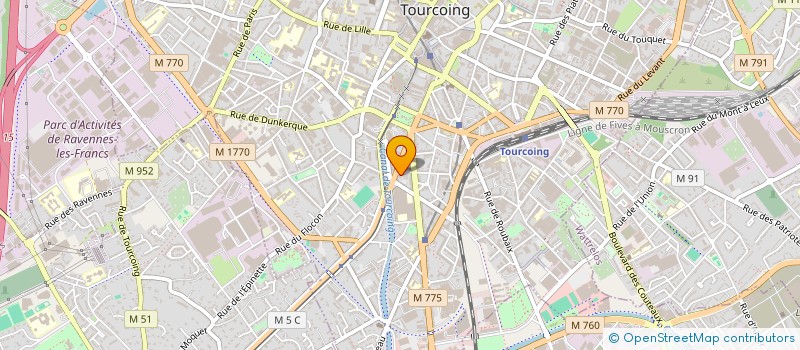 localisation de l'entreprise MADAME ELODIE LEBLANC à TOURCOING