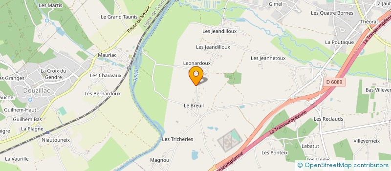 localisation de l'entreprise MADAME ELODIE LEBLANC à NEUVIC