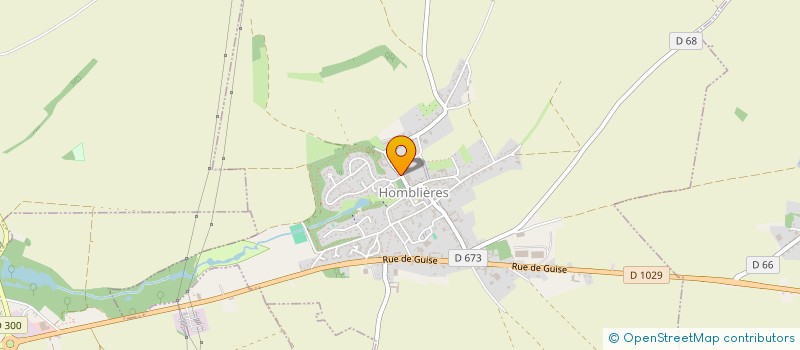 localisation de l'entreprise MADAME ELODIE LEBON  HOMBLIERES