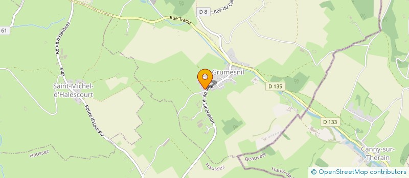 localisation de l'entreprise MADAME ELODIE LEBRET  GRUMESNIL