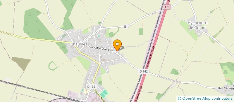 localisation de l'entreprise MADAME ELODIE LECAT  CHAULNES