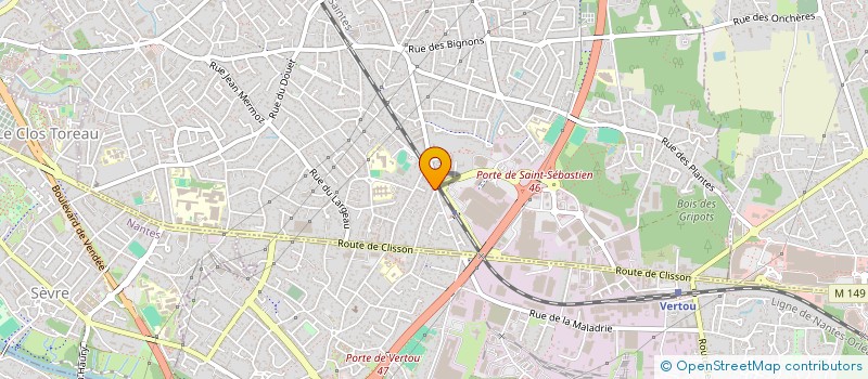 localisation de l'entreprise MADAME ELODIE LECHEVALLIER à SAINT-SEBASTIEN-SUR-LOIRE