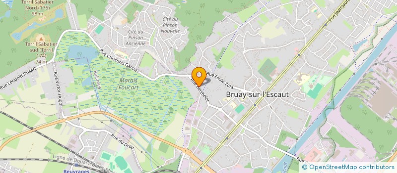 localisation de l'entreprise MADAME ELODIE LECLERCQ  BRUAY-SUR-L'ESCAUT