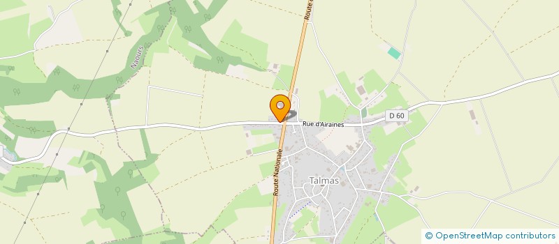 localisation de l'entreprise MADAME ELODIE LECLERCQ  TALMAS