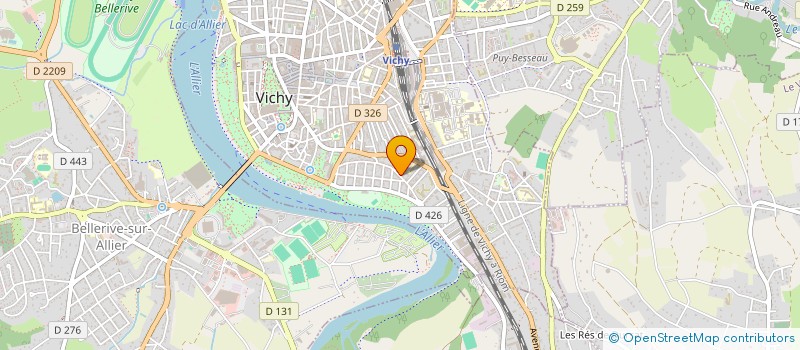 localisation de l'entreprise MADAME ELODIE LECONTE à VICHY