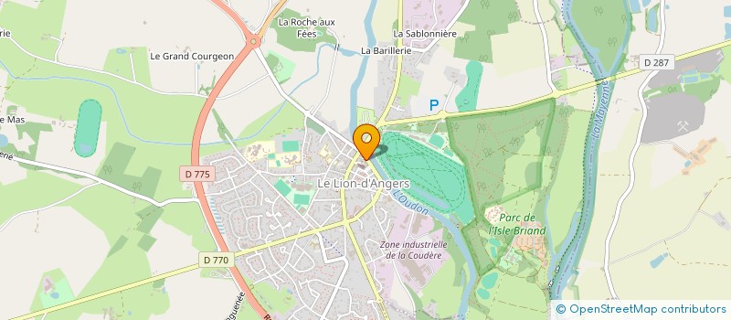 localisation de l'entreprise MADAME ELODIE LECOU  LE LION D'ANGERS