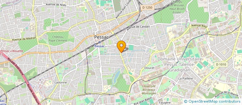 localisation de l'entreprise MADAME ELODIE LECUYER à PESSAC