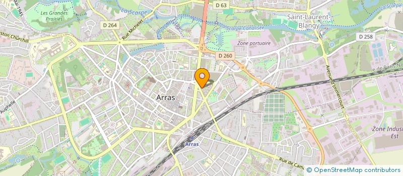 localisation de l'entreprise MADAME ELODIE LEFEBVRE à ARRAS