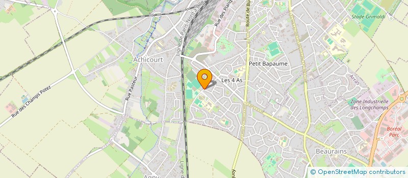 localisation de l'entreprise MADAME ELODIE LEFEBVRE à ACHICOURT