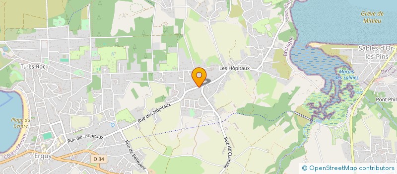 localisation de l'entreprise MADAME ELODIE LEFORT  ERQUY