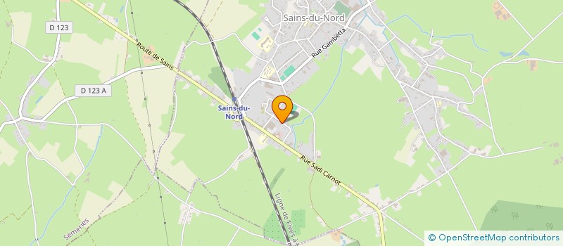 localisation de l'entreprise MADAME ELODIE LEFRENNE  SAINS-DU-NORD