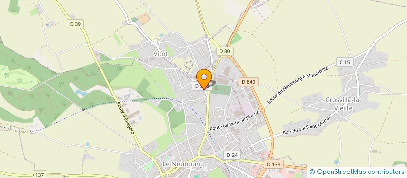 localisation de l'entreprise MADAME ELODIE LEGUEDOIS  CROSVILLE-LA-VIEILLE