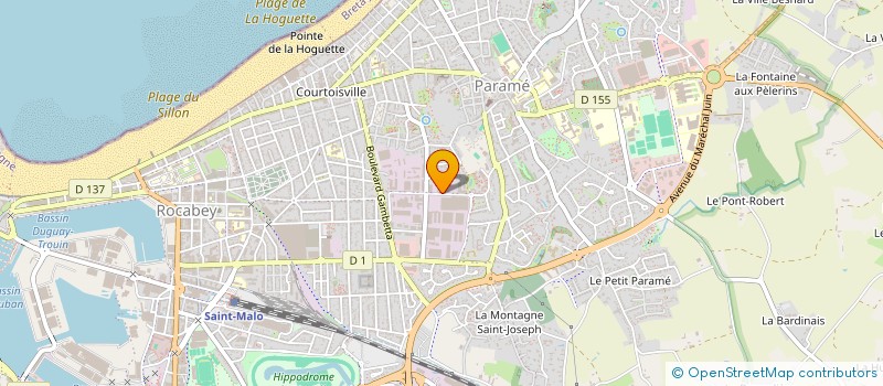 localisation de l'entreprise MADAME ELODIE LEHOUX  SAINT-MALO