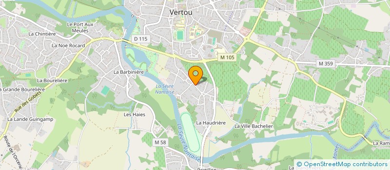 localisation de l'entreprise MADAME ELODIE LELEU à VERTOU
