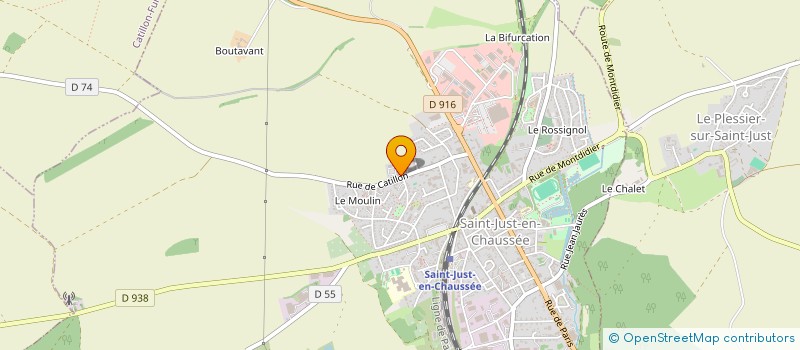 localisation de l'entreprise MADAME ELODIE LELONG  SAINT-JUST-EN-CHAUSSEE