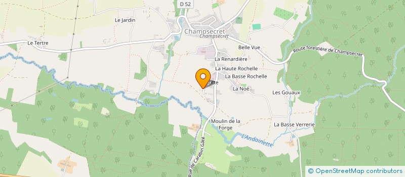 localisation de l'entreprise MADAME ELODIE LEMARCHAND à CHAMPSECRET
