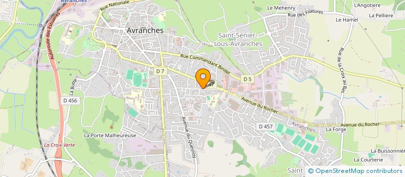 localisation de l'entreprise MADAME ELODIE LENOUVEL  AVRANCHES