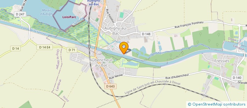 localisation de l'entreprise MADAME ELODIE LEPOIX à AUBIGNY-AU-BAC
