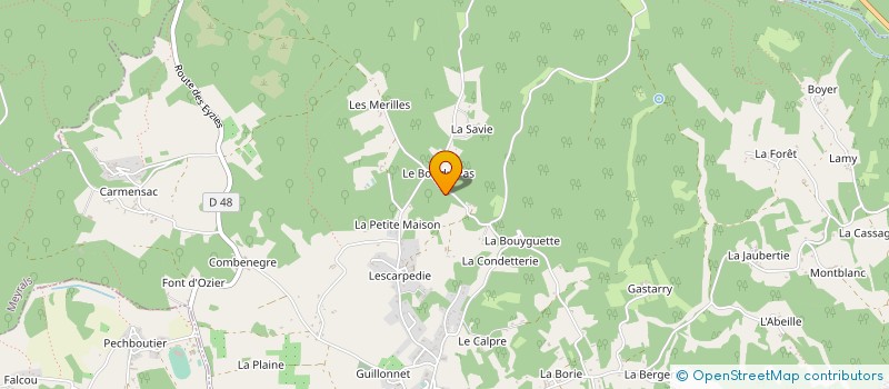 localisation de l'entreprise MADAME ELODIE LEQUETTE à MEYRALS