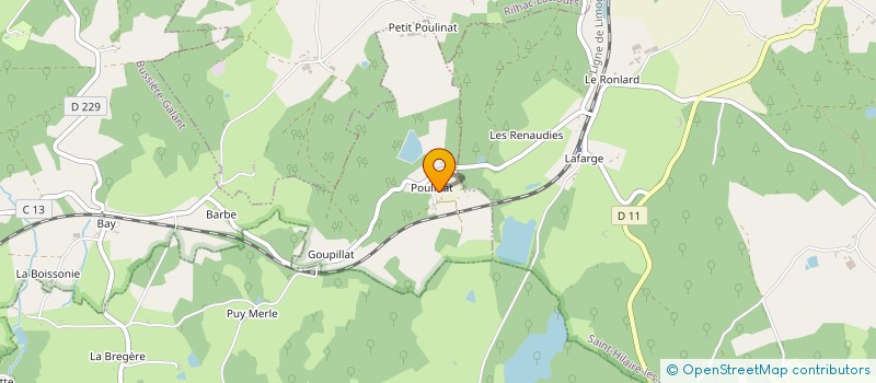 localisation de l'entreprise MADAME ELODIE LERAT à BUSSIERE-GALANT