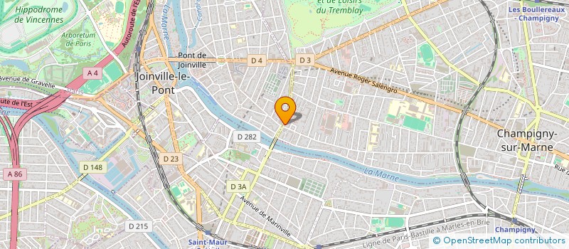 localisation de l'entreprise MADAME ELODIE LEROY à CHAMPIGNY-SUR-MARNE