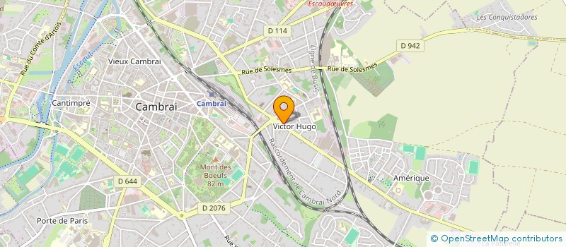 localisation de l'entreprise MADAME ELODIE LESNES  CAMBRAI